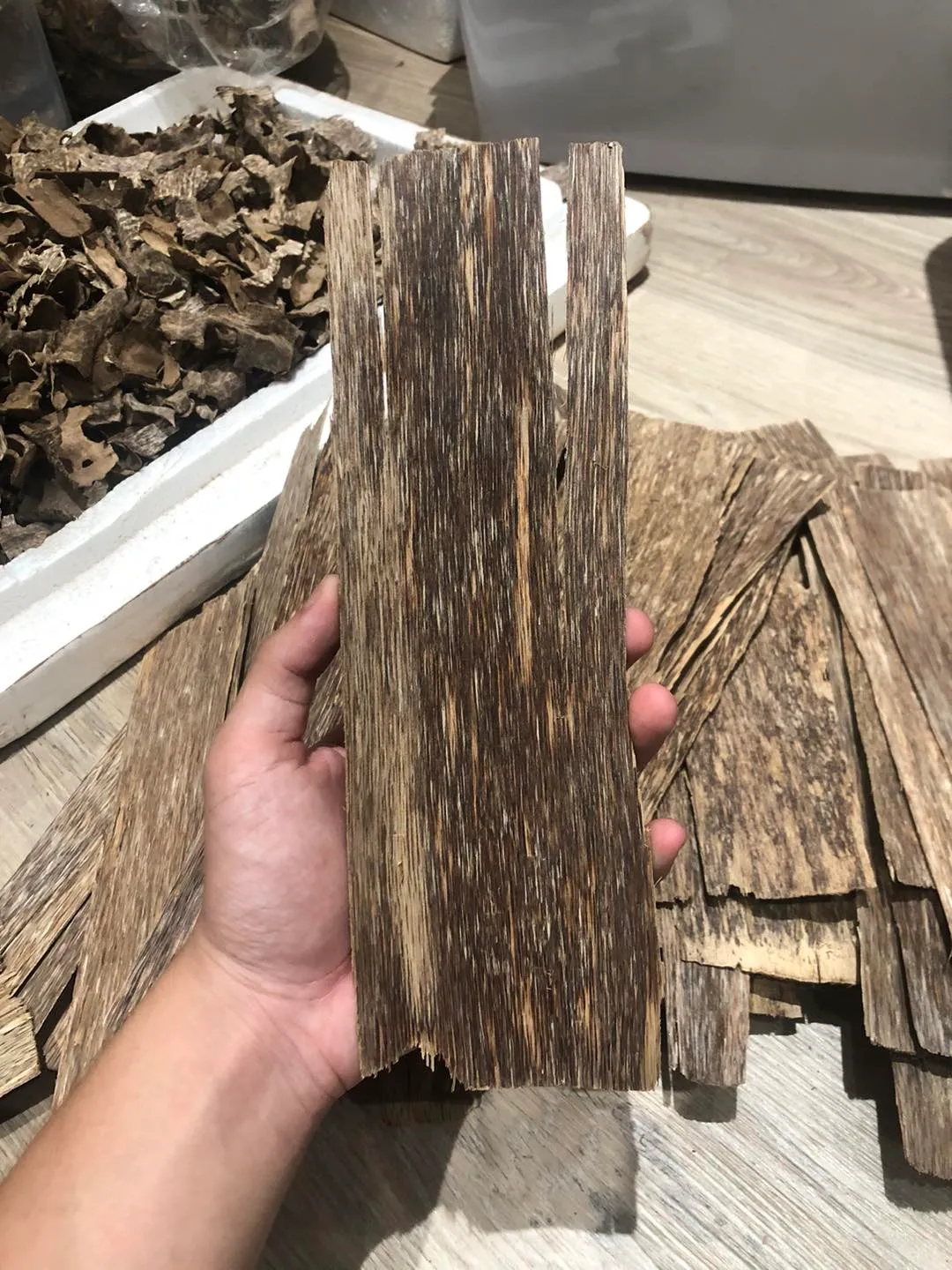 Vietnamese Agarwood Slabs – Premium “Sanh” with Single-Side Oil Layer